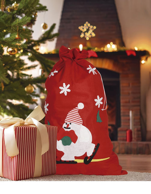 Sac de Noël Bonhomme de neige 85cm