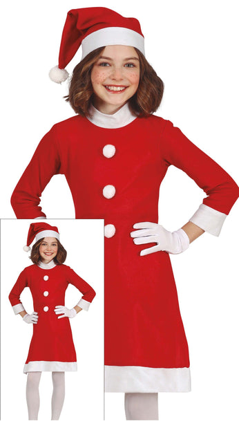 Robe de Noël Enfant Père Noël 5/6 ans