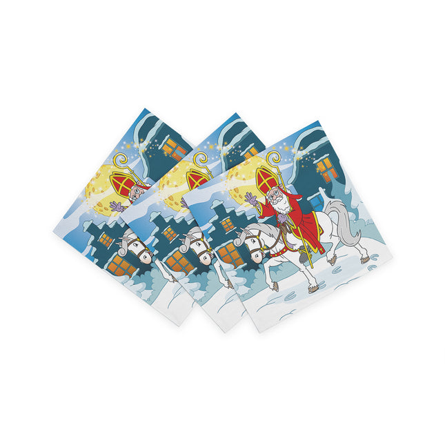 Serviettes de table Sinterklaas 33cm 20pcs