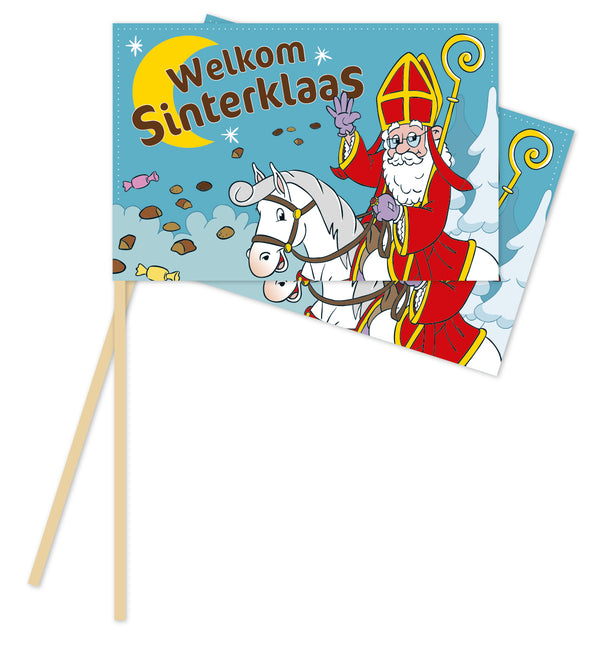 Drapeaux ondulants Sinterklaas 10pcs