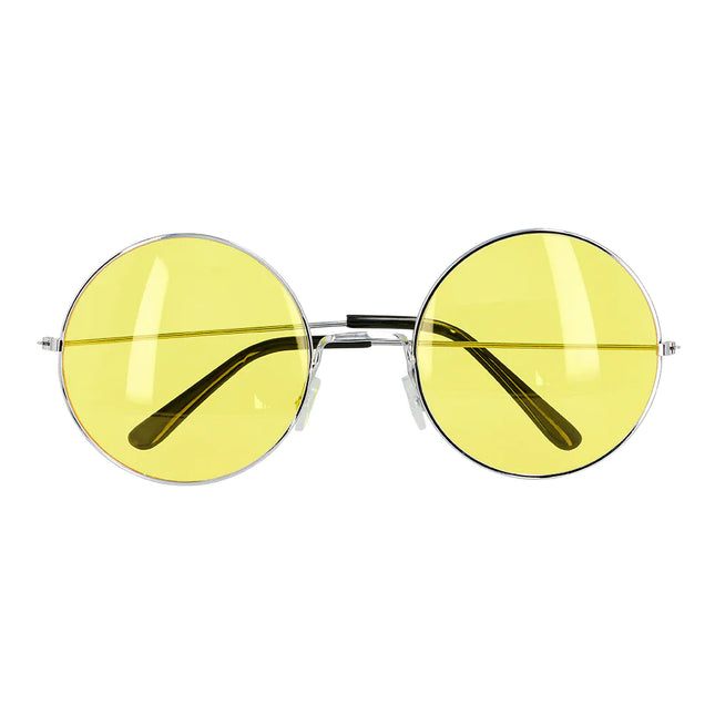 Lunettes Hippie 60S Jaune Xl