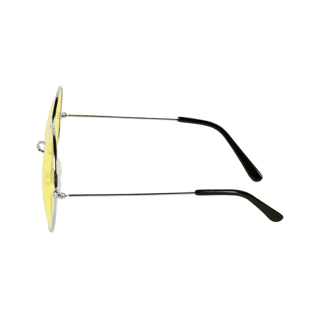 Lunettes Hippie 60S Jaune Xl