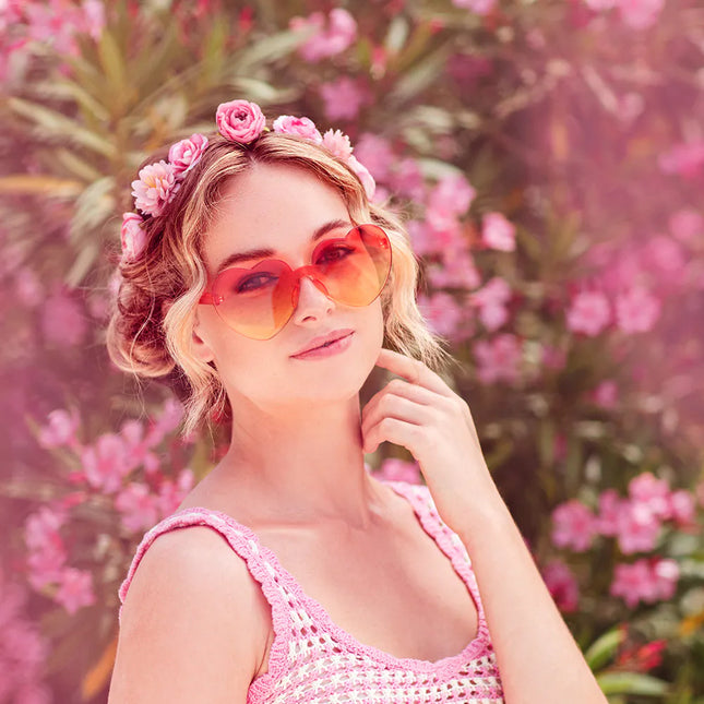 Bandeau de cheveux rose Fleurs