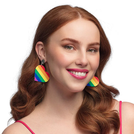 Boucles d'oreilles arc-en-ciel Pride