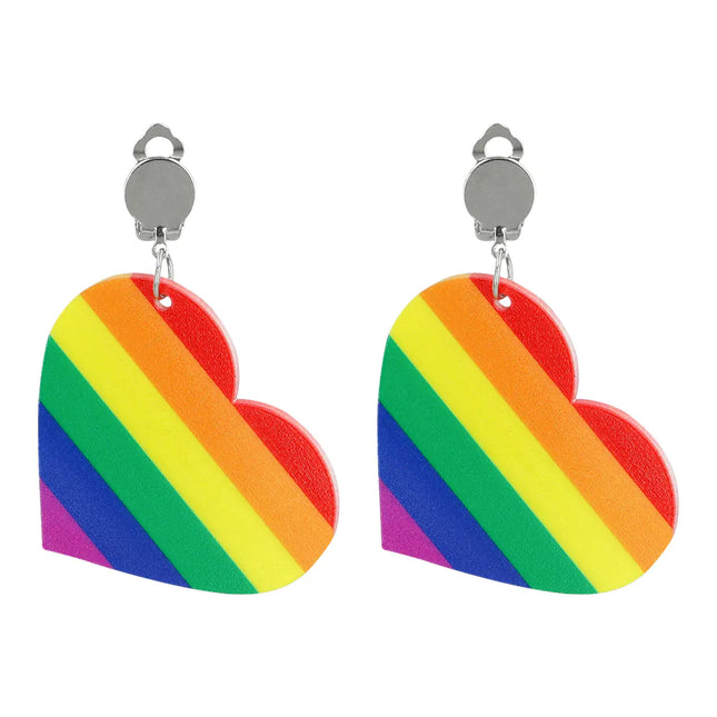 Boucles d'oreilles arc-en-ciel Pride