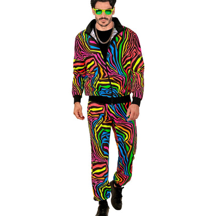 Tracksuit Neon Rainbow Costume