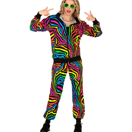 Tracksuit Neon Rainbow Costume