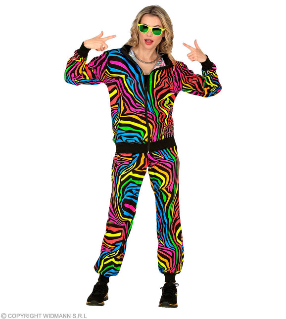 Tracksuit Neon Rainbow Costume