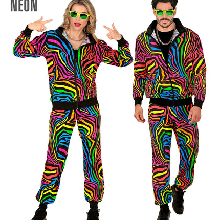 Tracksuit Neon Rainbow Costume