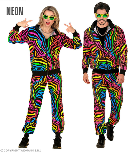 Tracksuit Neon Rainbow Costume