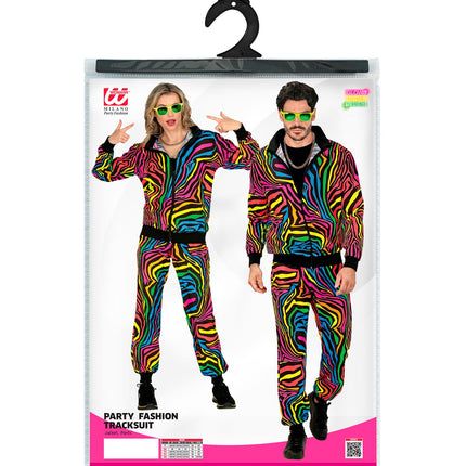 Tracksuit Neon Rainbow Costume