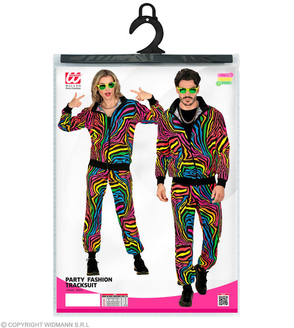 Tracksuit Neon Rainbow Costume