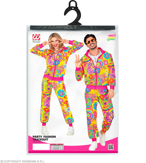 Tracksuit Hippie Neon Groovy Love Costume