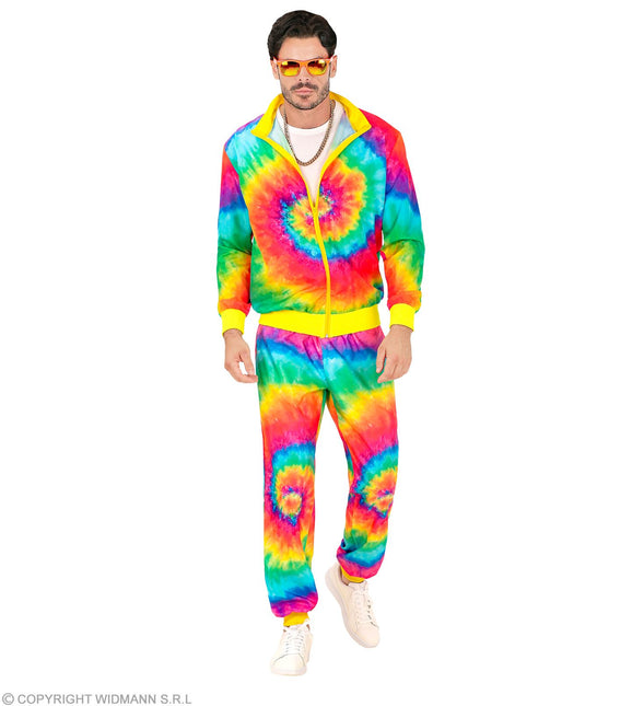 Tracksuit Hippie Neon Tie Dye Costume