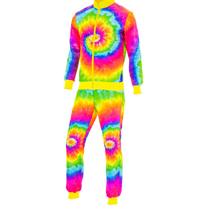 Tracksuit Hippie Neon Tie Dye Costume