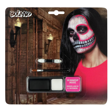 Set de maquillage d'Halloween Squelette Uv