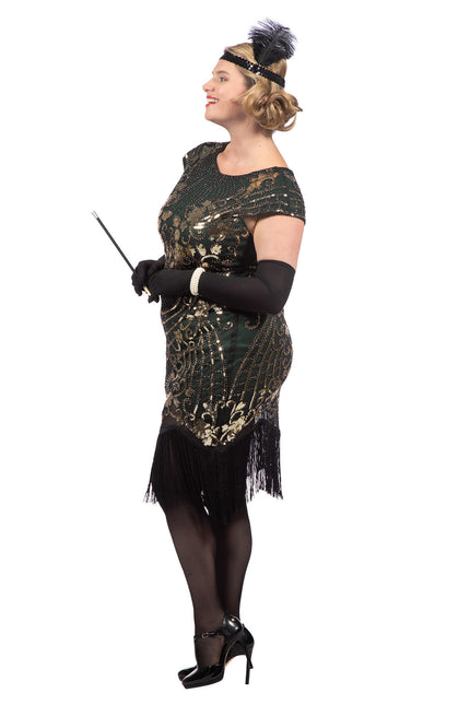 Robe Charleston 20's verte