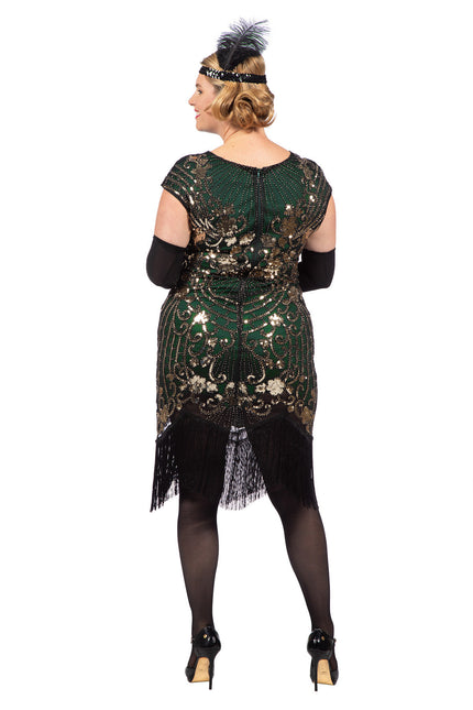 Robe Charleston 20's verte