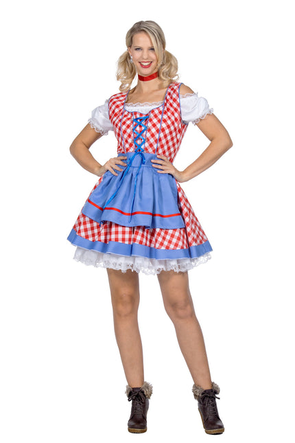 Robe Oktoberfest à carreaux Sanne