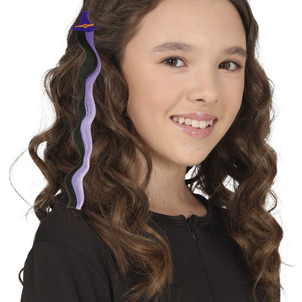 Extension de cheveux pour Halloween Noir violet 40cm