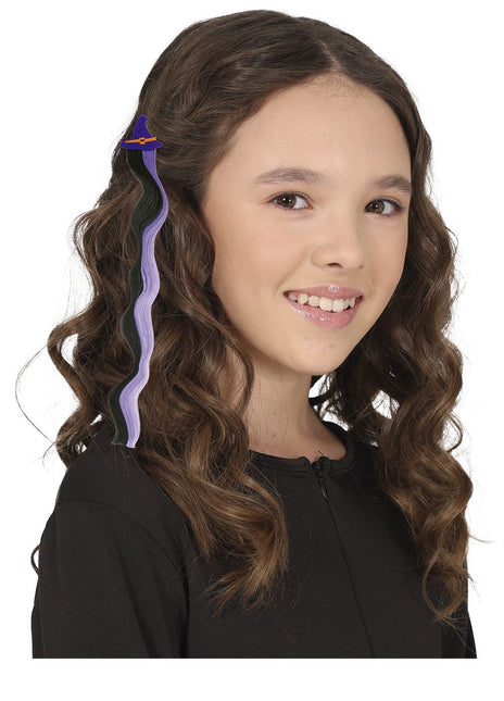 Extension de cheveux pour Halloween Noir violet 40cm