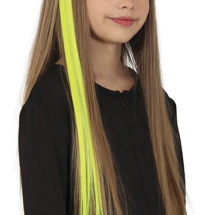 Extensions de cheveux jaunes 50cm 3pcs