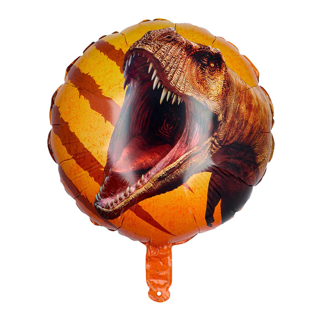 Ballon d'hélium Dino orange vide 45cm