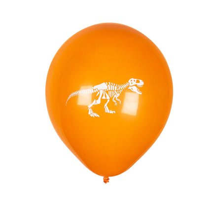 Ballons dinosaures colorés 25cm 6pcs