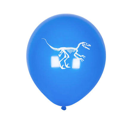 Ballons dinosaures colorés 25cm 6pcs