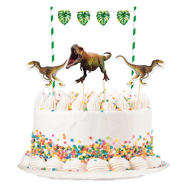 Dessus de gâteau dinosaure 4 pièces