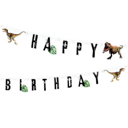 Écharpe lettre dinosaure Joyeux anniversaire 2m