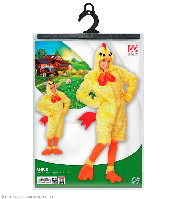 Costume de poussin en peluche