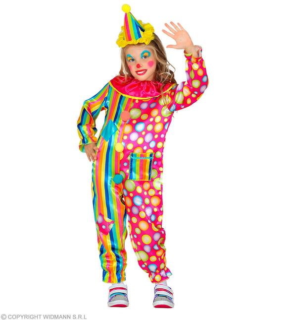 Costume de clown arc-en-ciel pour enfant