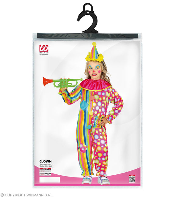 Costume de clown arc-en-ciel pour enfant