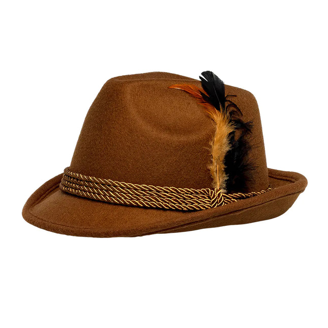 Chapeau Oktoberfest Tyrolean Brown