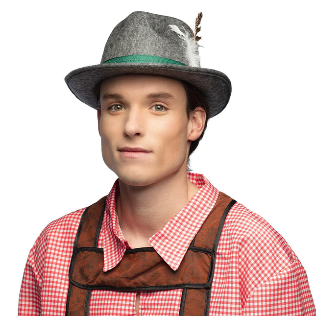 Chapeau Oktoberfest Tyrolean Grey