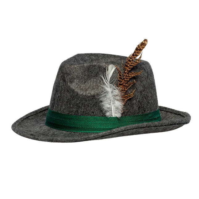 Chapeau Oktoberfest Tyrolean Grey