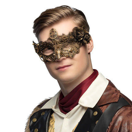 Masque pour les yeux Steampunk Or