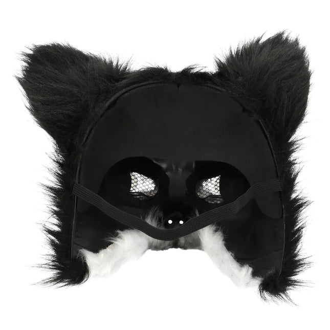 Peluche Husky à masque noir et blanc