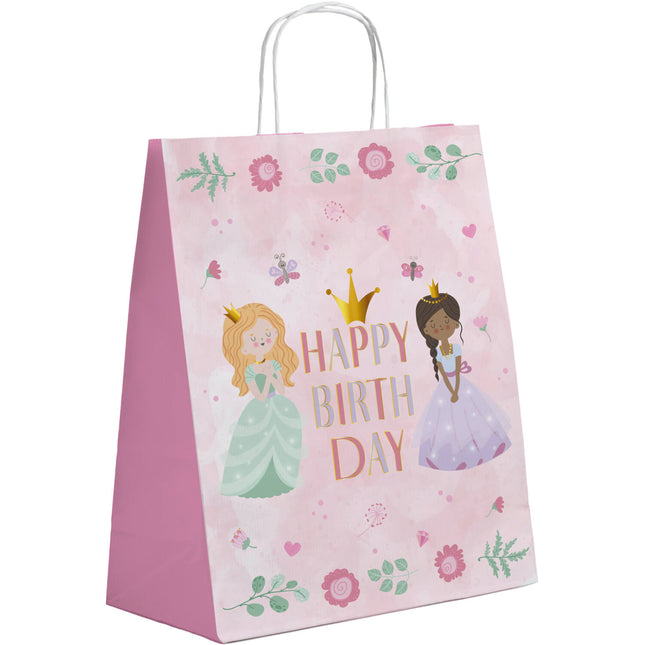 Sacs cadeaux - Pretty Princess - 20 x 27 cm - 6 pièces