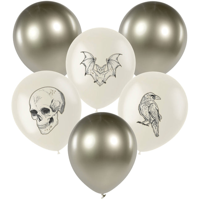 Halloween Ballons Creepy Curiosities 6pcs