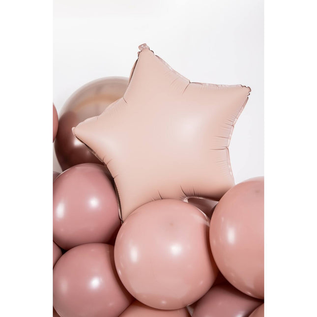 Ballon à hélium Star Vintage Rose Matt 45cm Vide