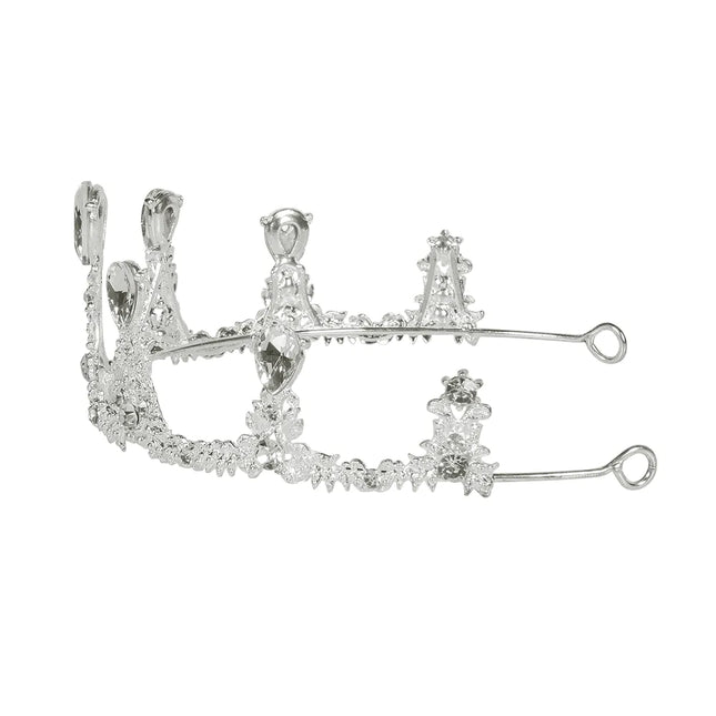 Couronne en argent avec pierres