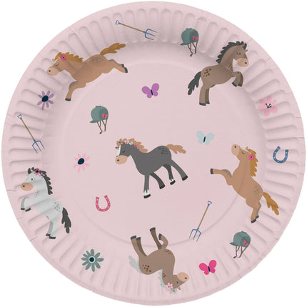 Assiettes - Happy Horses - 23 cm - 8 pièces