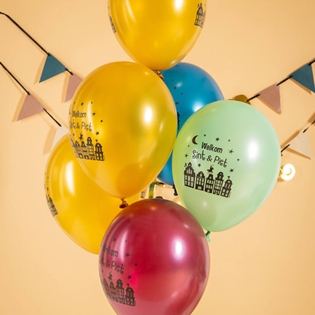 Ballons Bienvenue Saint et Pete 6pcs