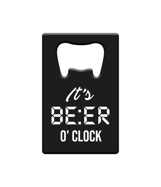 Ouvre-bière en métal Beer O'Clock