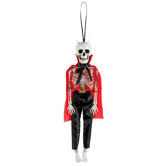 Décoration suspendue Halloween Squelette Diable 40cm