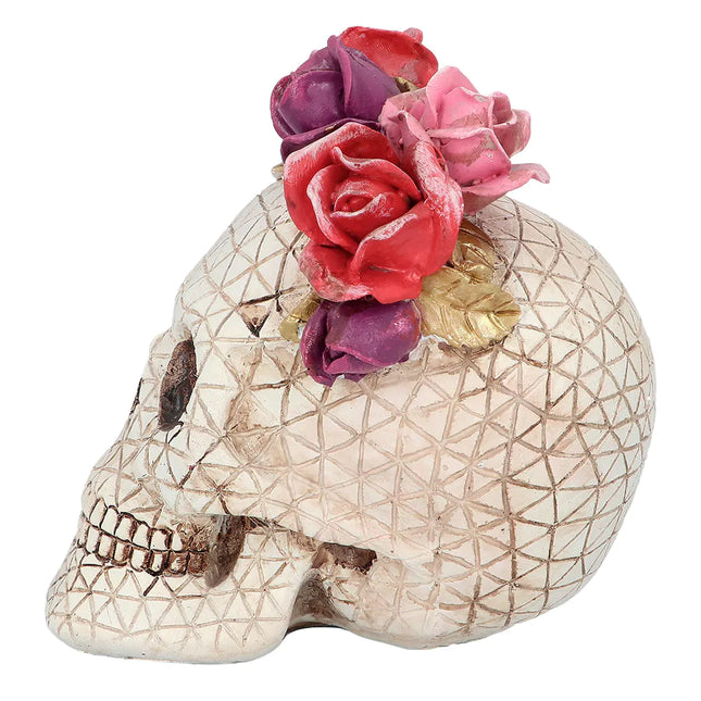 Halloween Skull Roses 15cm