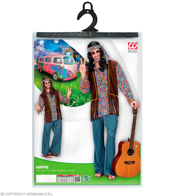 Costume d'homme hippie psychédélique