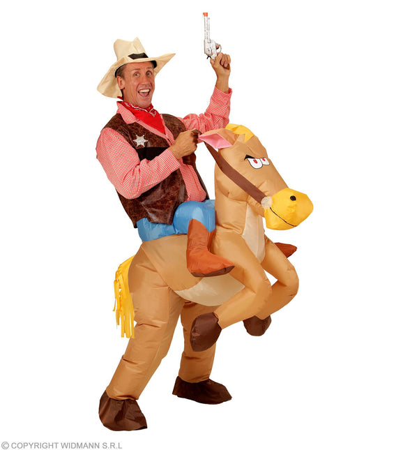 Costume adulte de cheval gonflable